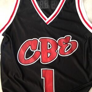 Men’s Rare Chris Brown vintage CBE Basketball Jersey number 1 Size Large.
